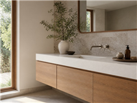Banyo dolabı ve kuvars tezgâh